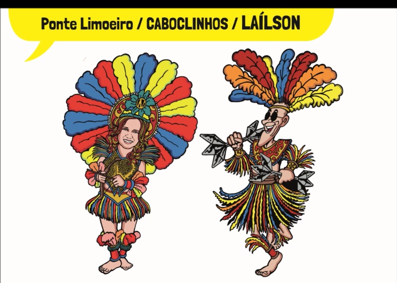 Ponte Limoeiro Laílson 3 - Decoração de Carnaval leva o cartum às ruas do Recife